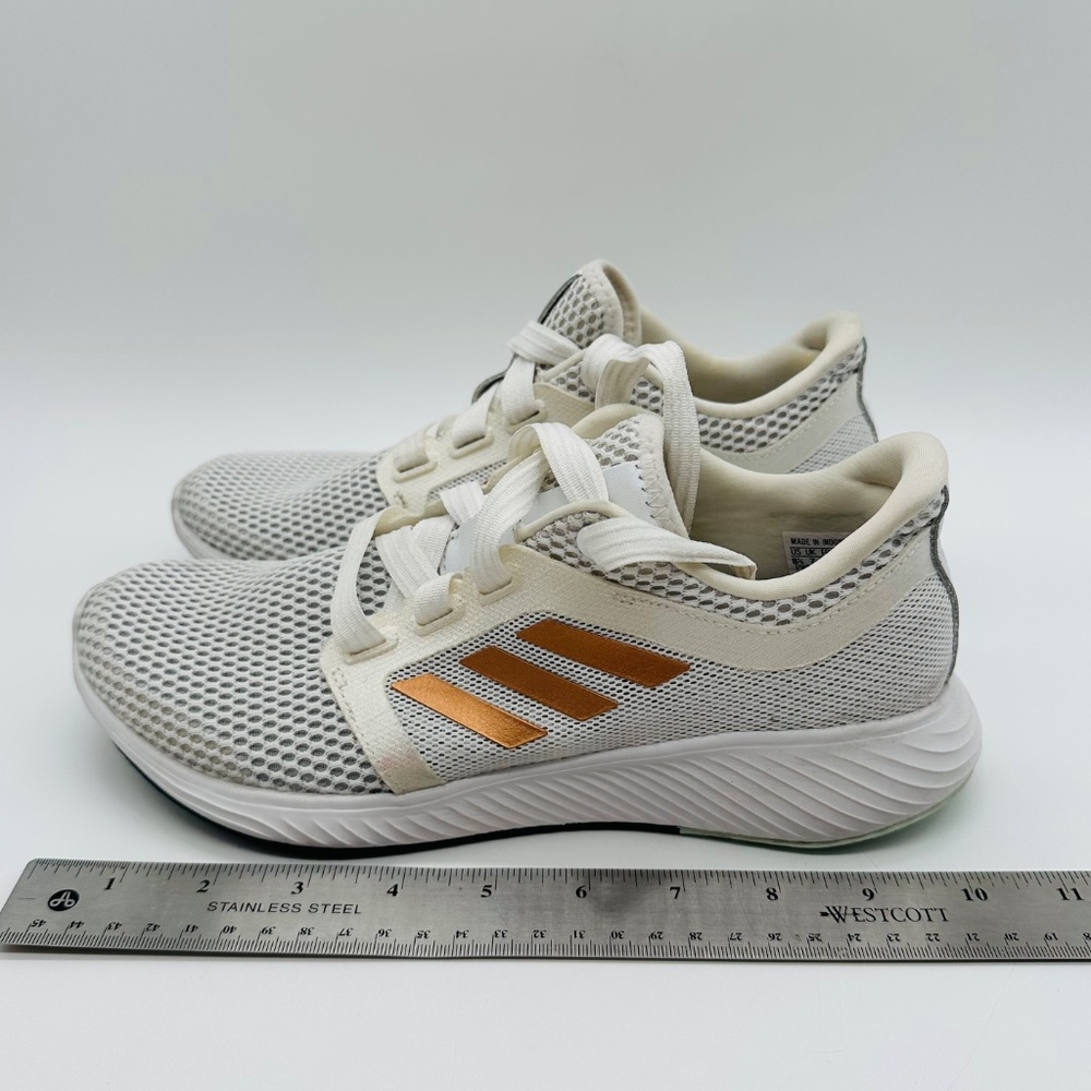 Adidas Women’s Edge Lux 3 White Mesh Lace Up Comfort Running Sneakers Size 8.5 - Picture 9 of 10